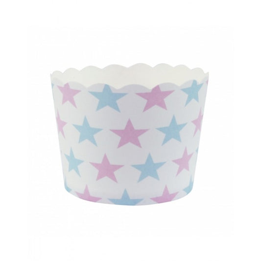Dollyrockets Blue & Pink Star Baking Cups - 25pk
