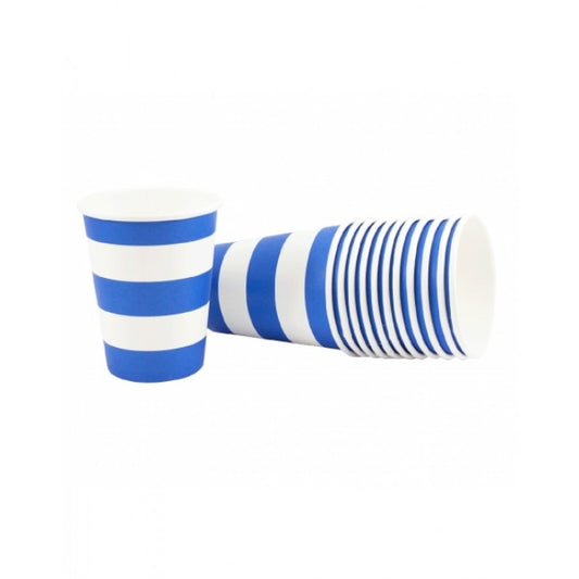 Dollyrockets Blue Stripe Paper Cups - 12pk