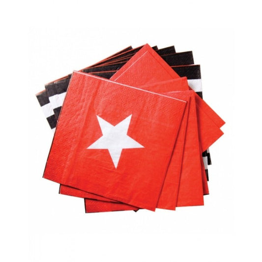 Dollyrockets Red Star Paper Napkins - 20pk
