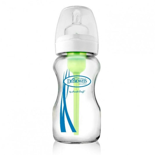Dr Browns 270ml Wide Neck Options Glass Baby Bottle