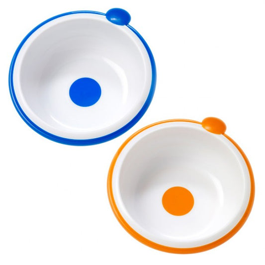 Dr Browns Blue Orange Bowls - Pack of 2