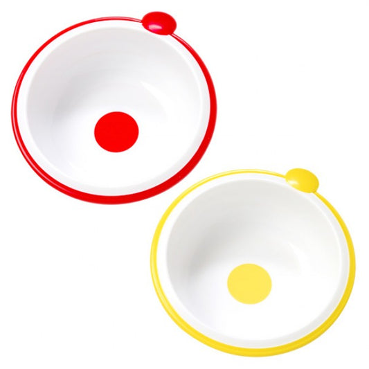 Dr Browns Red Yellow Bowls - Pack of 2