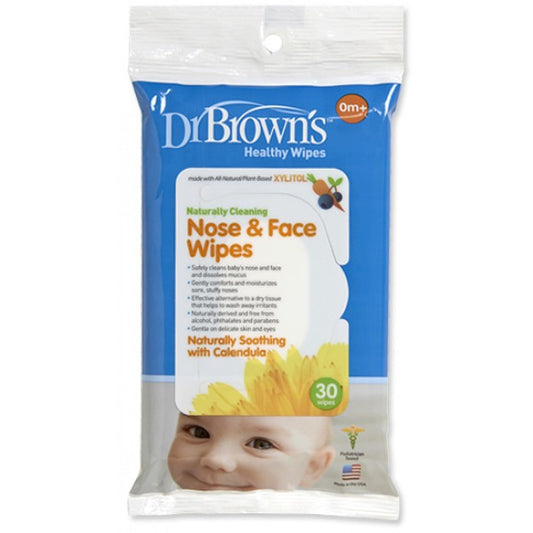 Dr Browns Healthy Wipes Nose and Face Wipes