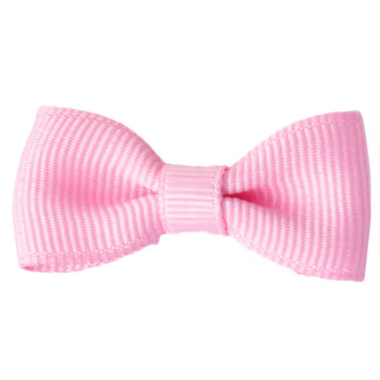 Bobble Art Pink Small Bow Snap Clip