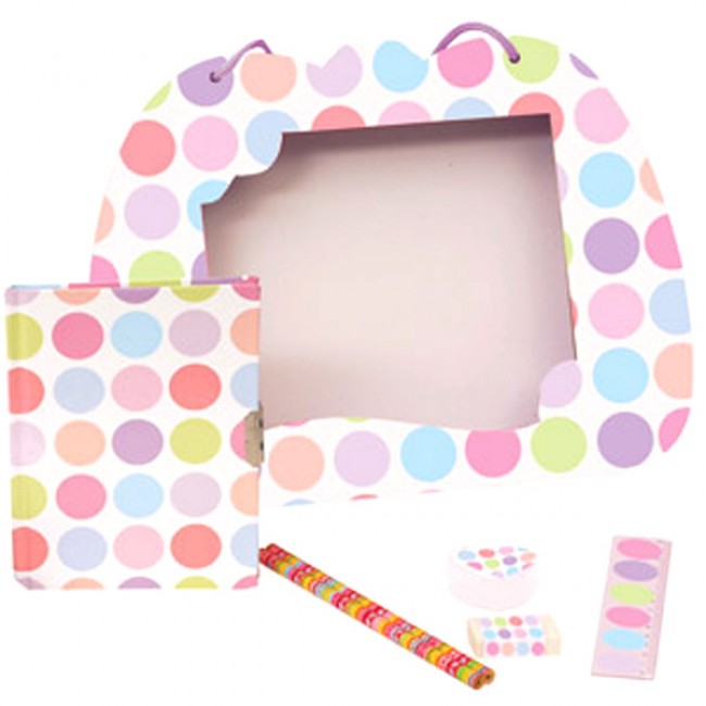 Bobble Art Spots Stationery Set With Pens