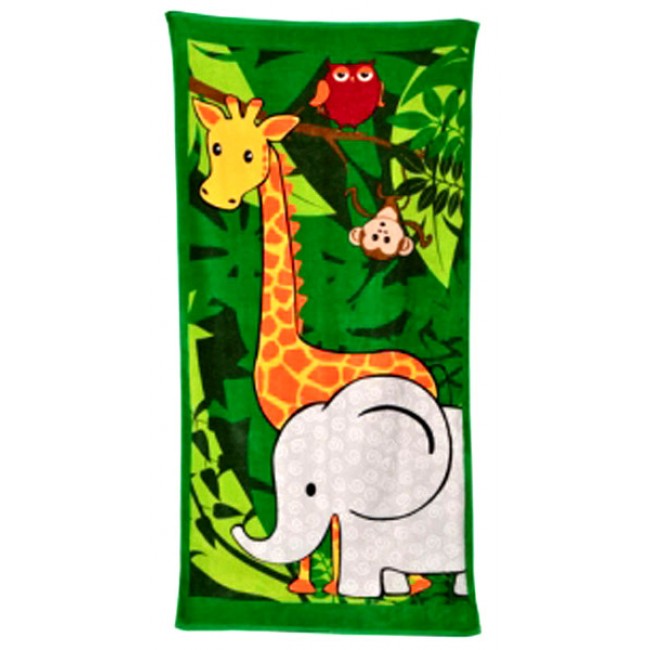 Bobble Art Jungle Beach Towel: 75 x 150cm