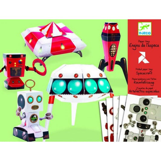 Djeco Spacecraft Paper Toys Kit