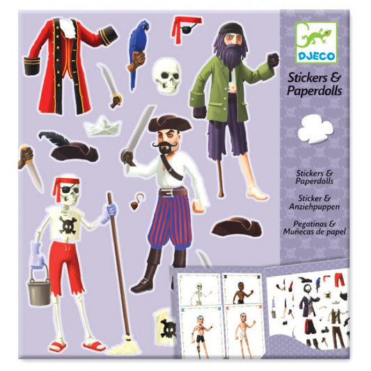 Djeco Pirates Stickers And Paperdolls 6-11Yrs