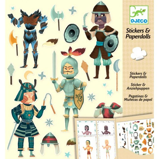 Djeco Knights Stickers And Paperdolls 6-11Yrs