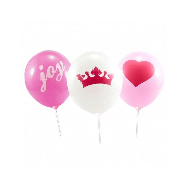 Dollyrockets Rock Princess Balloons - 18pk