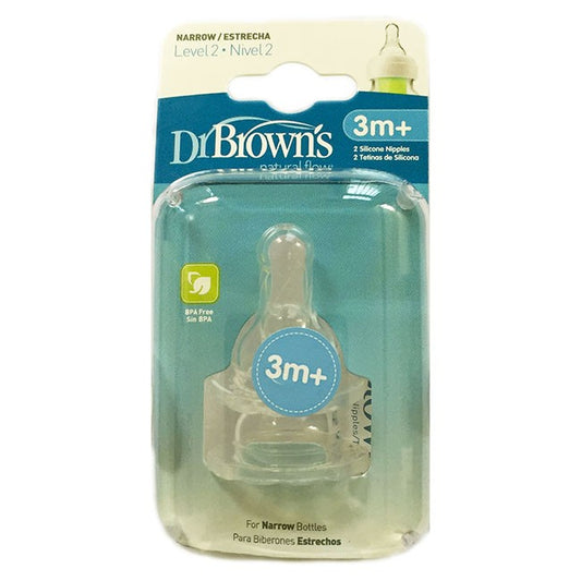Dr Browns Narrow Neck Options Bottle Level 2 Teats