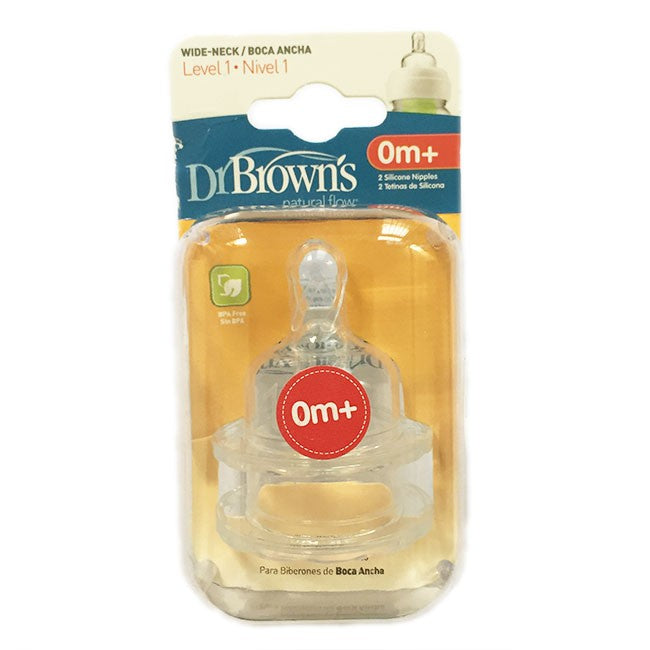 Dr Browns Wide Neck Options Bottle Level 1 Teats