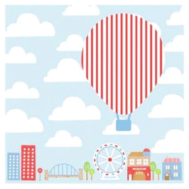 Little Chipipi Hot Air Balloon Greeting Card