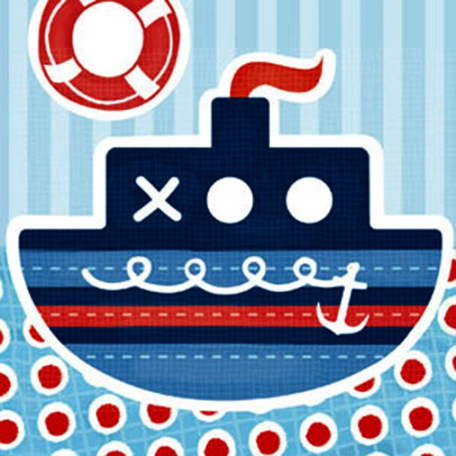 Little Chipipi Tug Boat Eco Greeting Card