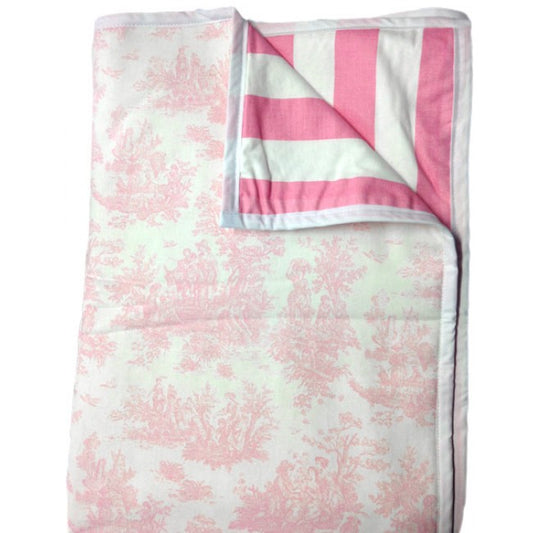Pink Toile Cot Comforter