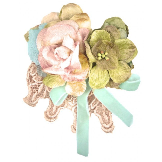 Miss Rose Sister Violet Tootsie Blue Ribbon Clip