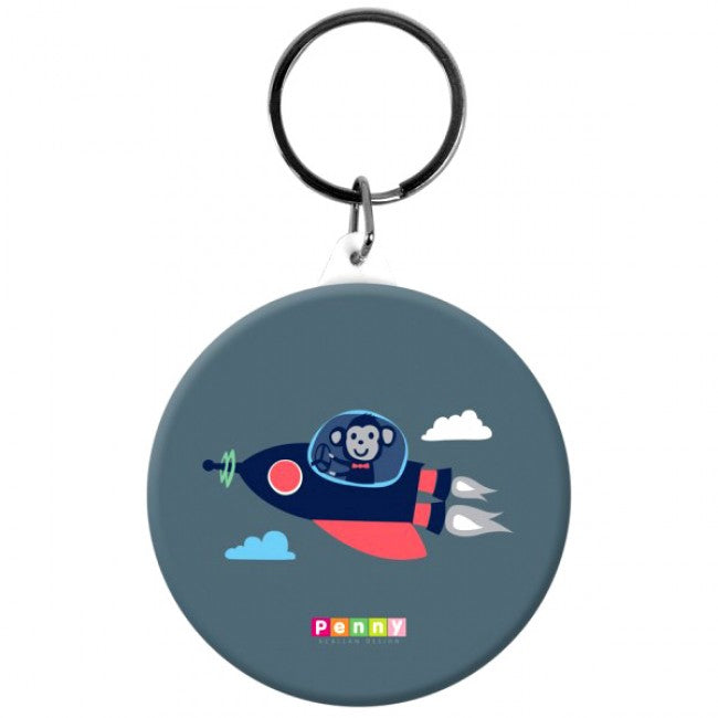 Penny Scallan Space Monkey Button Bag Tag