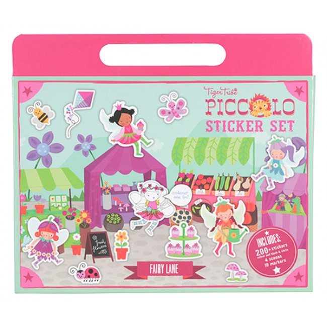 Tiger Tribe Piccolo Sticker Set - Fairy Lane